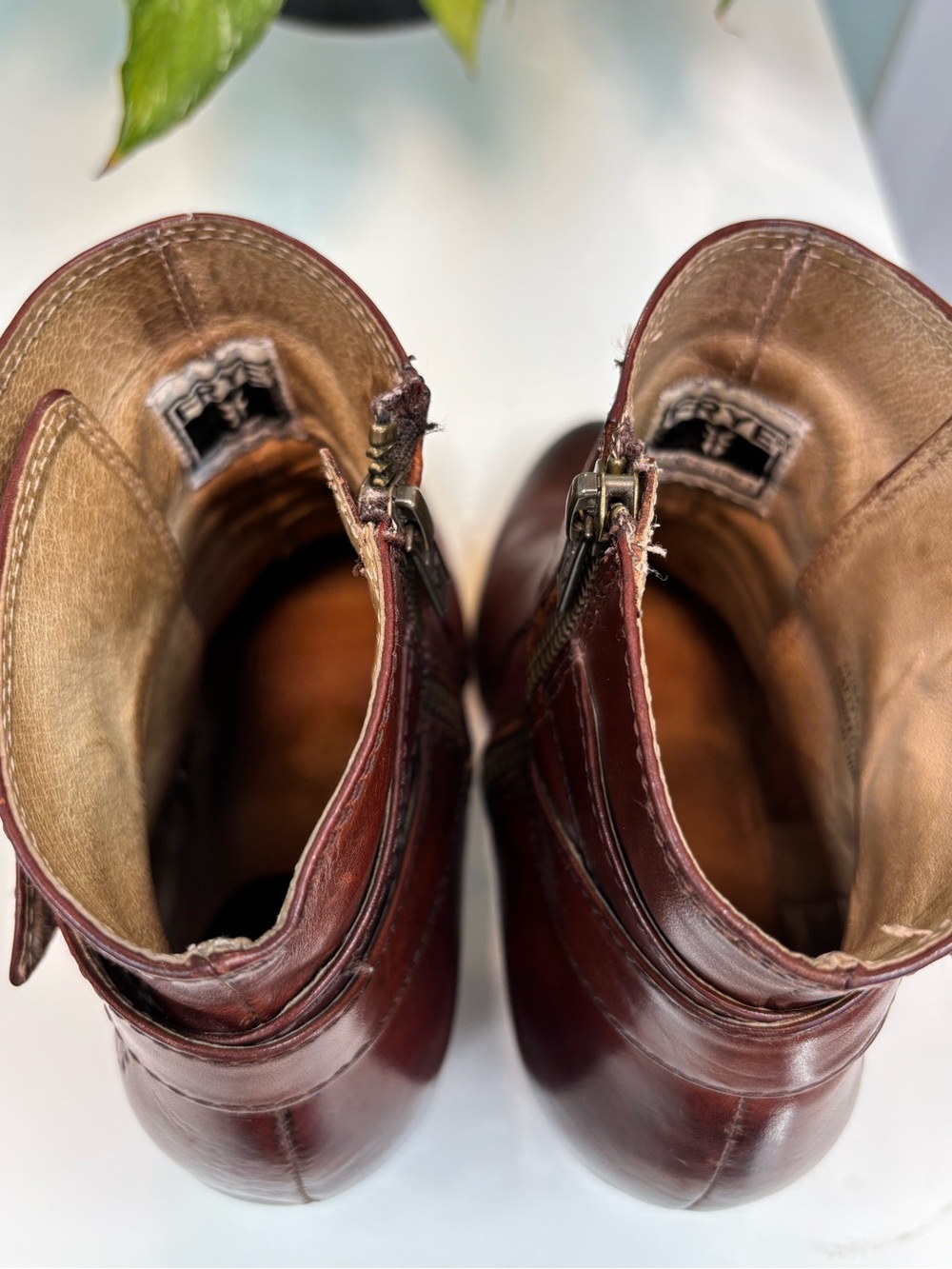 Frye Patty Redwood Leather Ankle Boots | Size 7.5M - Picture 10 of 16